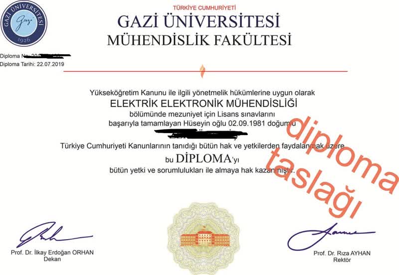 Soğuk Mührü Olan Üniversite Diploması